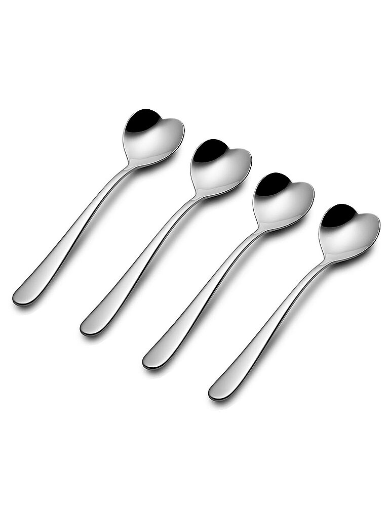 Set de 4 cuillères à café 10cm argent