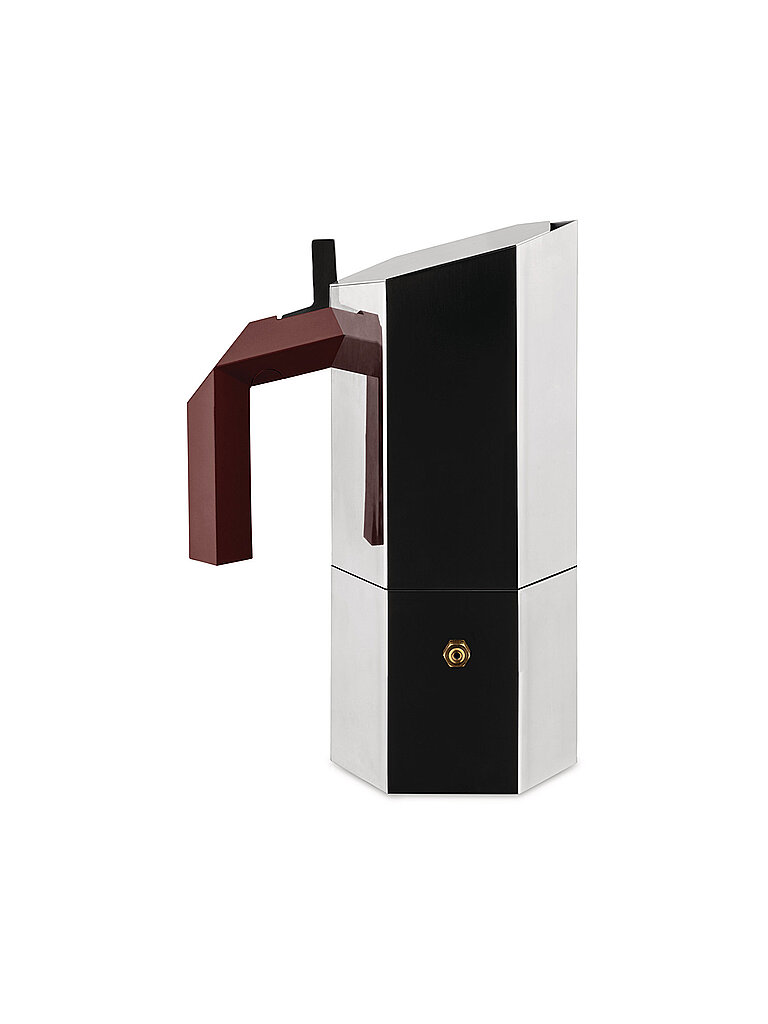 Cafetière expresso MENHIR 6 tasses en acier inoxydable argent