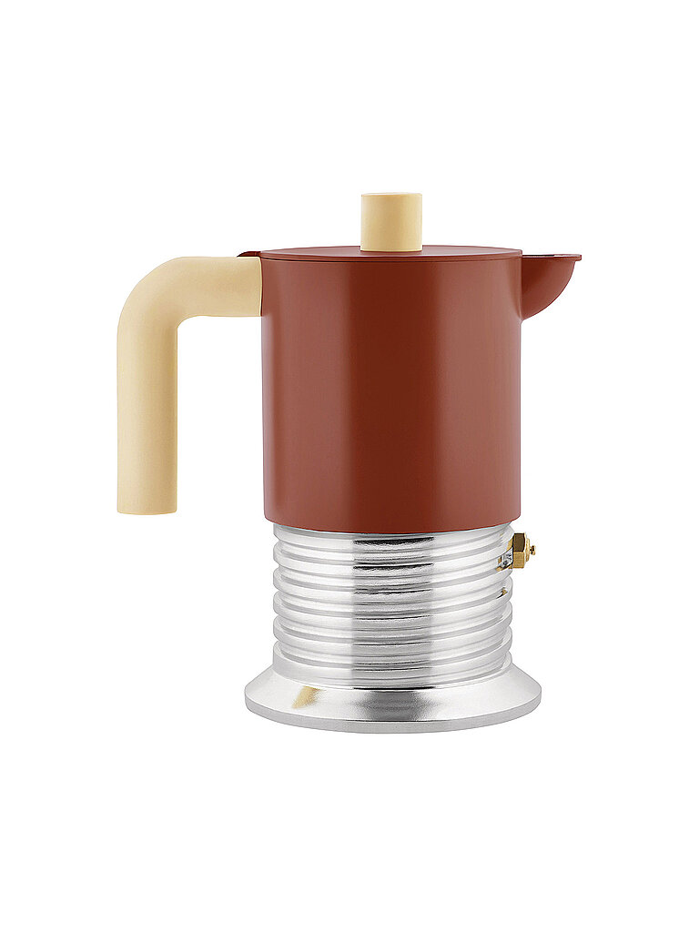 ALESSI Machine à expresso VITE 3 tasses Aluminium/Marron marron