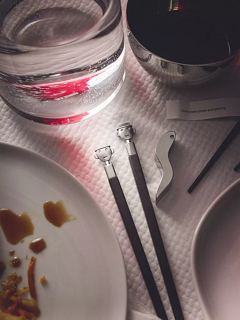 ALESSI | Baguettes ALESSANDRO 3 pièces en ébène | braun