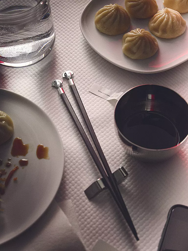 ALESSI | Baguettes ANNA 3 pièces en ébène | Marron