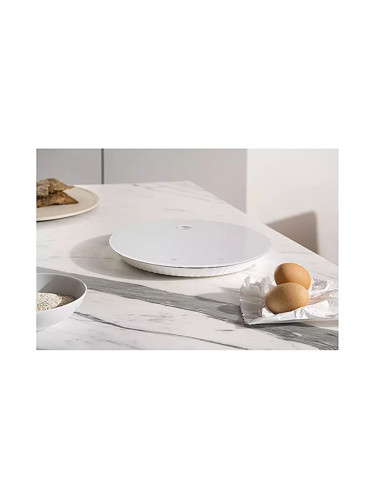 ALESSI | Balance de cuisine numérique Plisse Résine thermoplastique / Blanc | 
