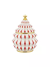 ALESSI | Boîte à biscuits de Noël 2,1l DELIGHT Blanc/Rouge | Blanc