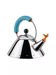 ALESSI | Bouilloire 1l Inox / Bleu | Argent