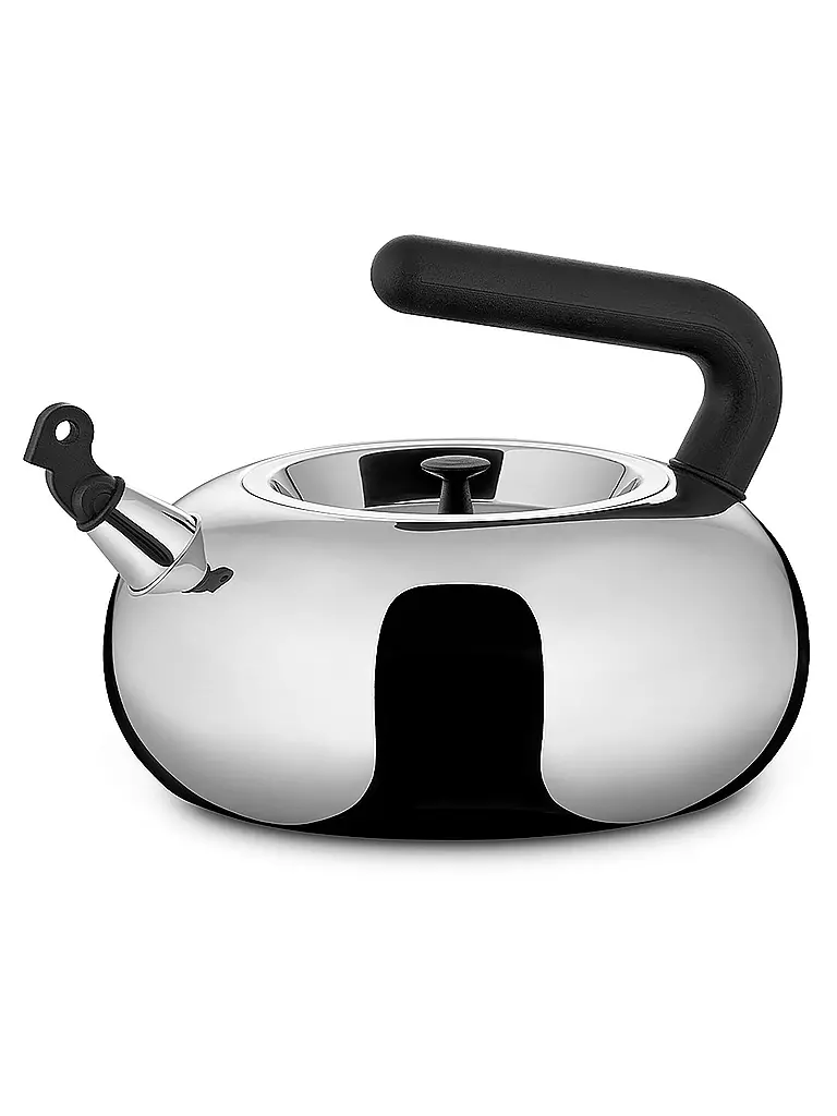 ALESSI | Bouilloire Bulbul 2,5 l en acier inoxydable / Noir | Argent
