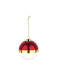 ALESSI | Boule de Noël 9cm DELIGHT Blanc/Rouge | Rouge