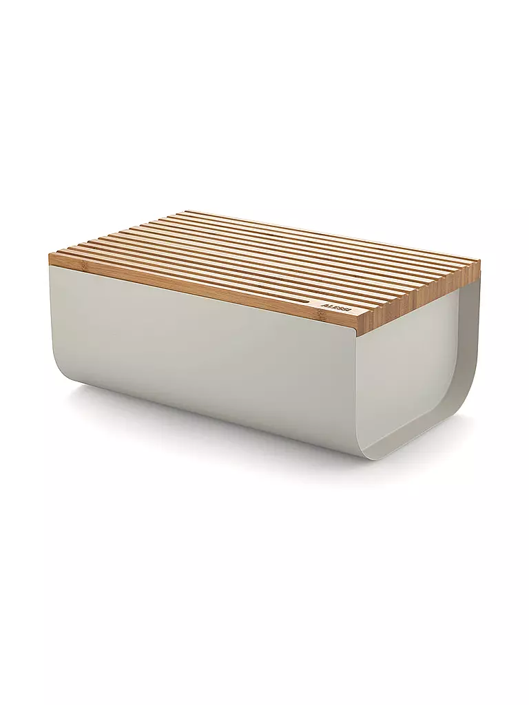 ALESSI | Brotkasten Mattina 34x21cm Gris chaud/Bambou | hellgrau