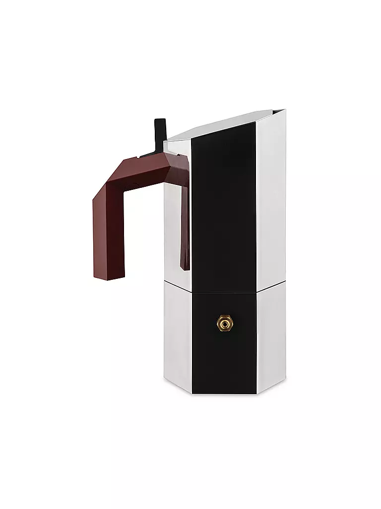 ALESSI | Cafetière à expresso MENHIR 3 tasses en acier inoxydable | silber
