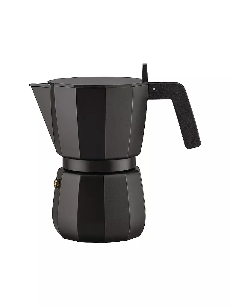 ALESSI | Cafetière italienne Moka 6 tasses noire | Noir