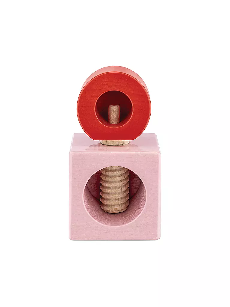 ALESSI | Casse-noisette TWERGI en bois de hêtre Rose/Rouge | Rose