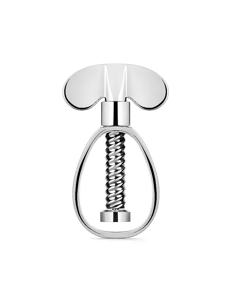 ALESSI | Casse-noix Farfalla 11cm Acier inoxydable / Blanc | Argent