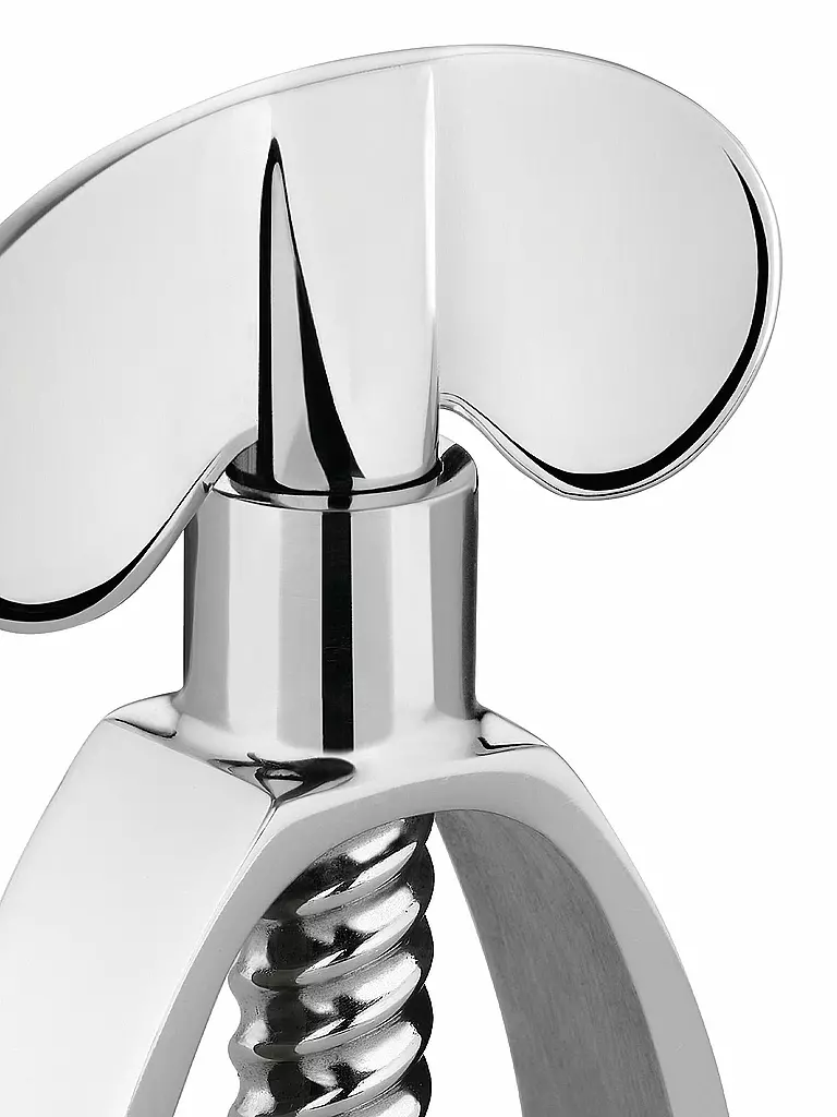 ALESSI | Casse-noix Farfalla 11cm Acier inoxydable / Blanc | Argent