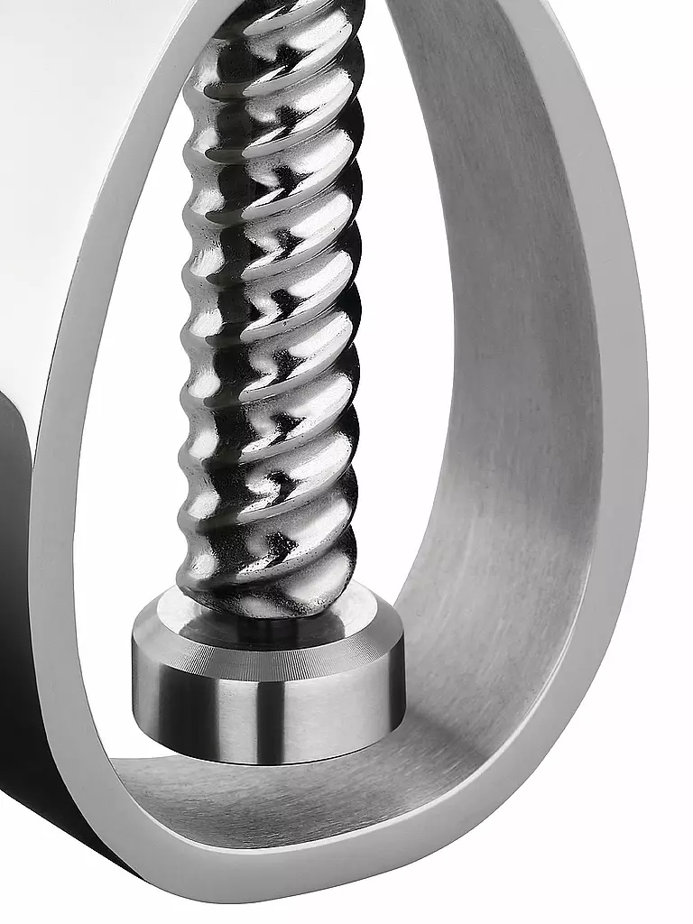 ALESSI | Casse-noix Farfalla 11cm Acier inoxydable / Blanc | Argent