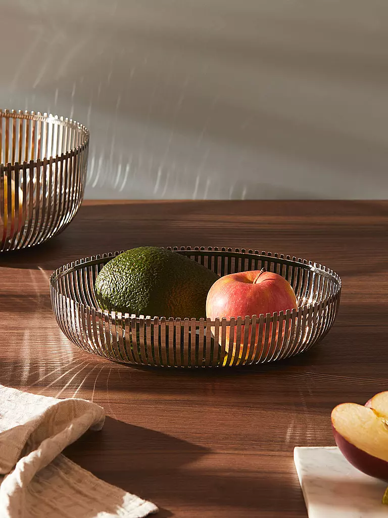 ALESSI | Corbeille à fruits ovale 26cm en acier inoxydable | Argent