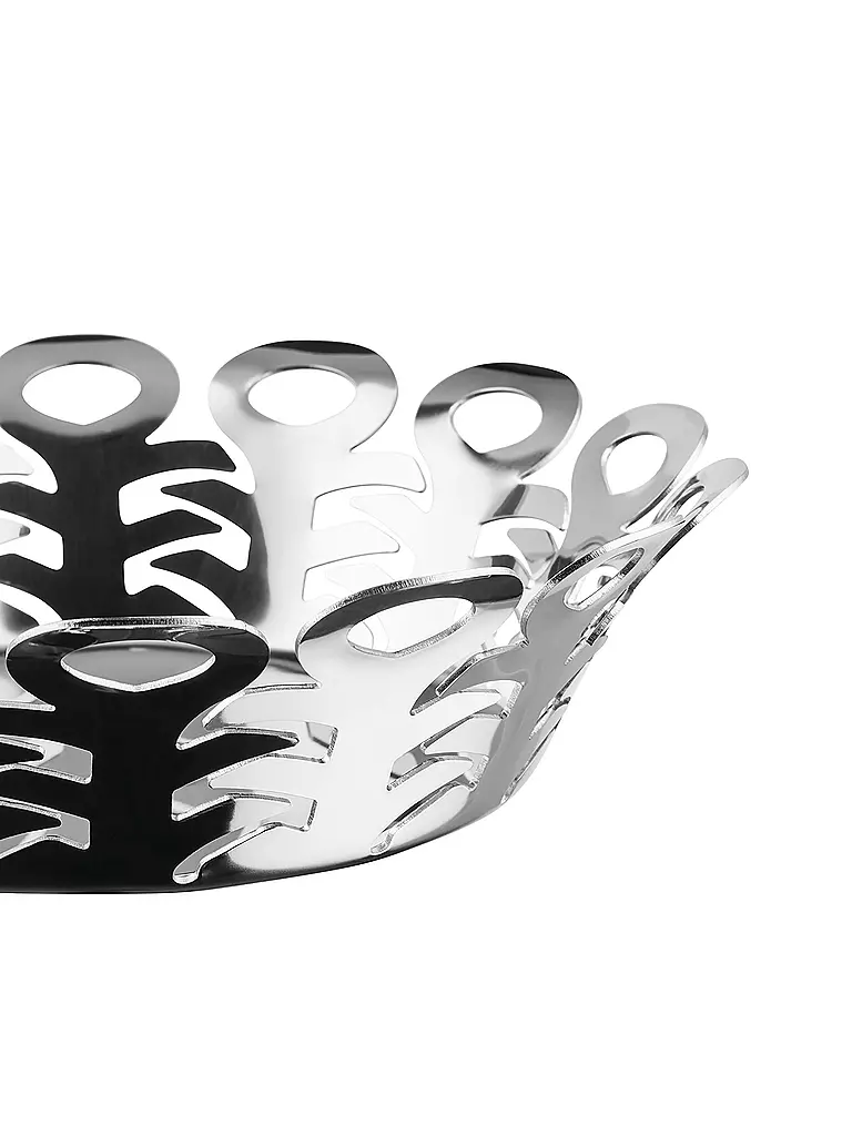 ALESSI | Corbeille à fruits VIMINI 22cm en acier inoxydable | Argent