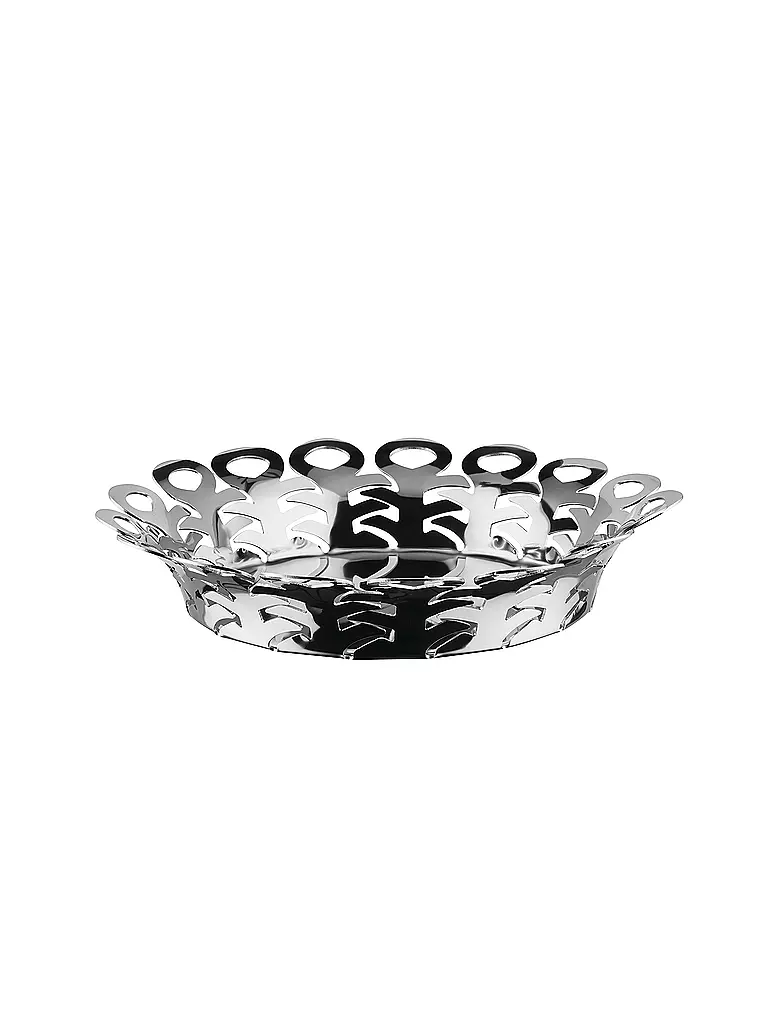 ALESSI | Corbeille VIMINI 27cm en acier inoxydable | Argent