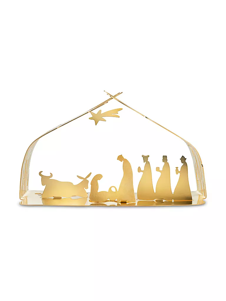ALESSI | Crèche de Noël Bark 23 cm | gold