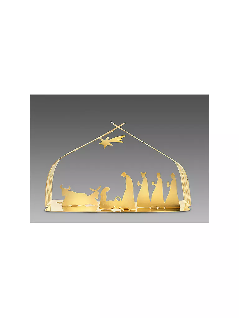 ALESSI | Crèche de Noël Bark 23 cm | gold
