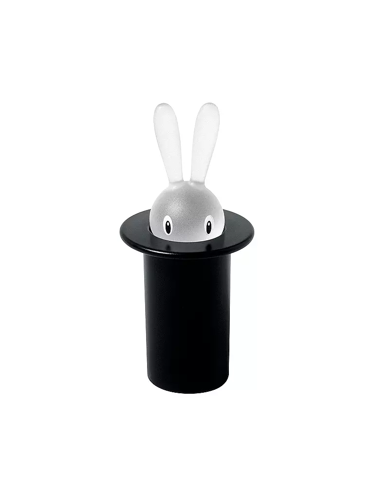 ALESSI | Distributeur de cure-dents Magic Bunny 7,5cm Noir | Noir
