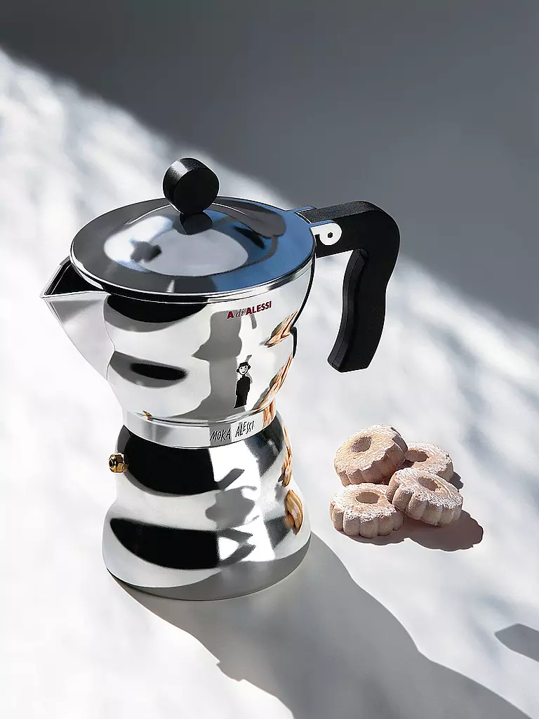 ALESSI | Espresso Moka-Alessi - Aluminium / 3 tasses | silber