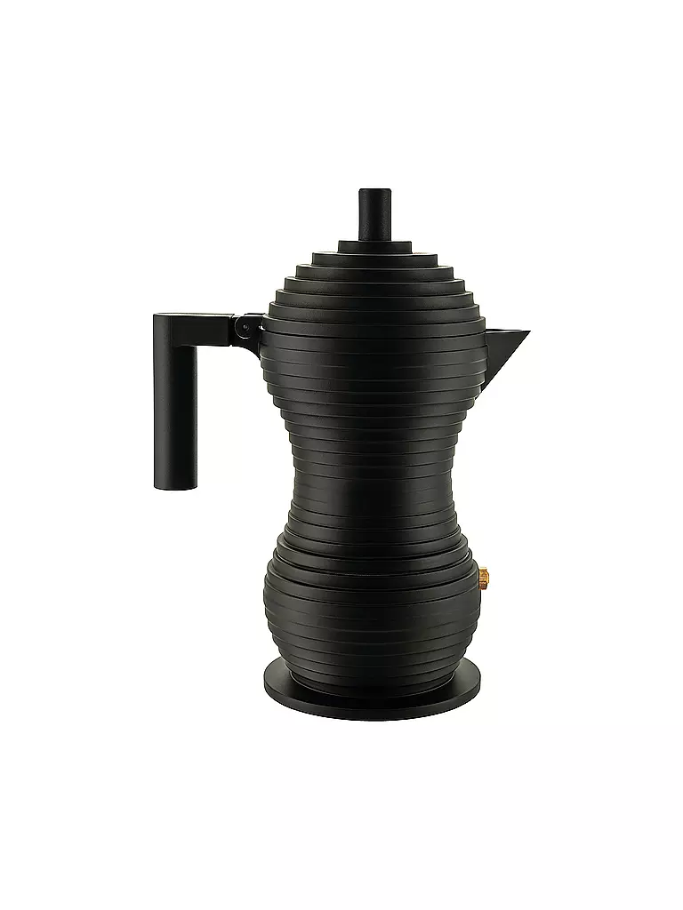 ALESSI | Espresso Pulcina Noir Alu/Noir 3 Tasses | Noir