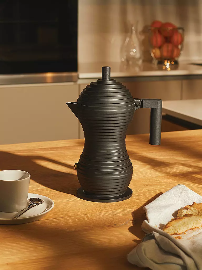 ALESSI | Espressomaschine Pulcina Black Alu/Noir 1 Tasse | Noir