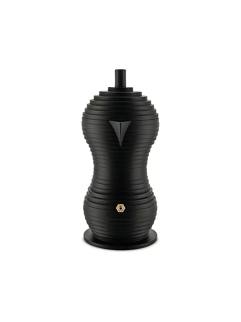 ALESSI | Espressomaschine Pulcina Black Alu/Noir 1 Tasse | 