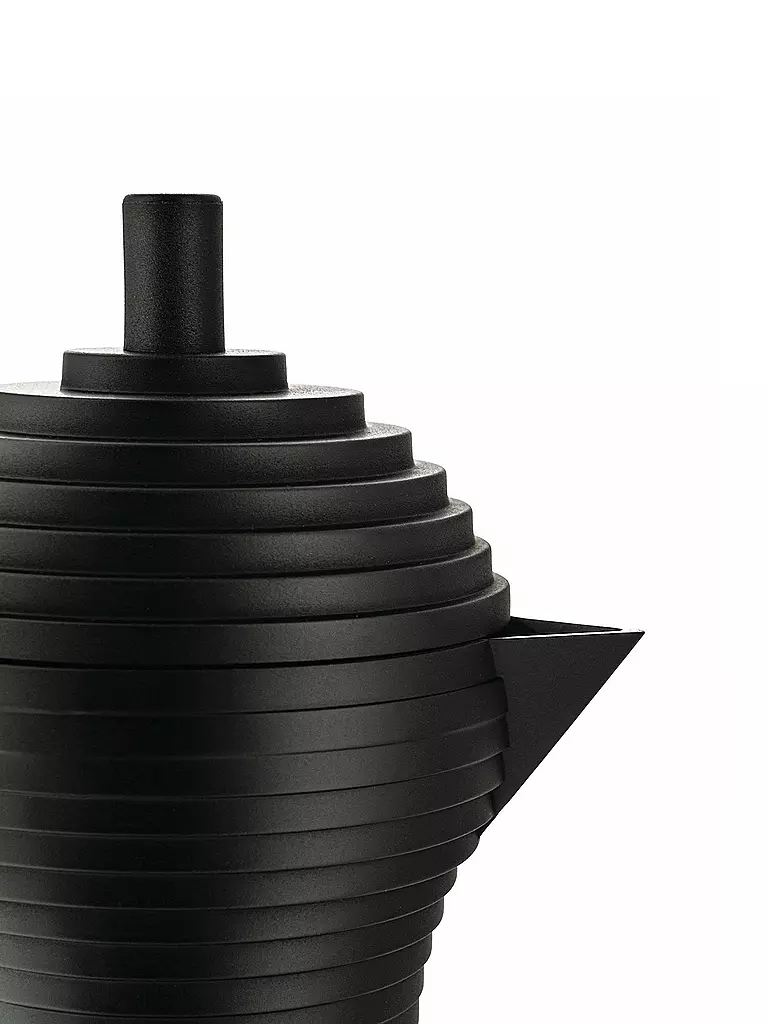ALESSI | Espressomaschine Pulcina Black Alu/Noir 1 Tasse | 