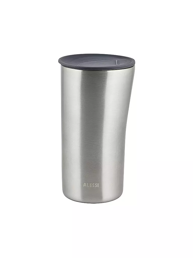 ALESSI | Gobelet isotherme - Thermos BURI en acier inoxydable | Argent