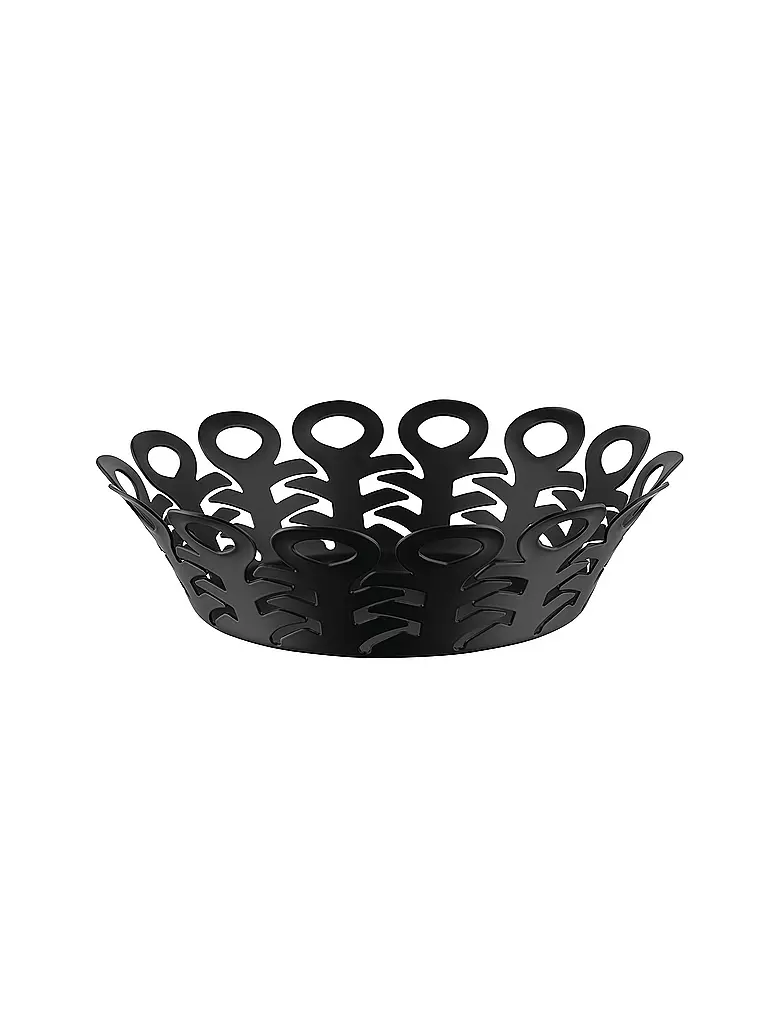 ALESSI | Korbschale VIMINI 22cm Edelstahl Epoxi. Noir | Noir