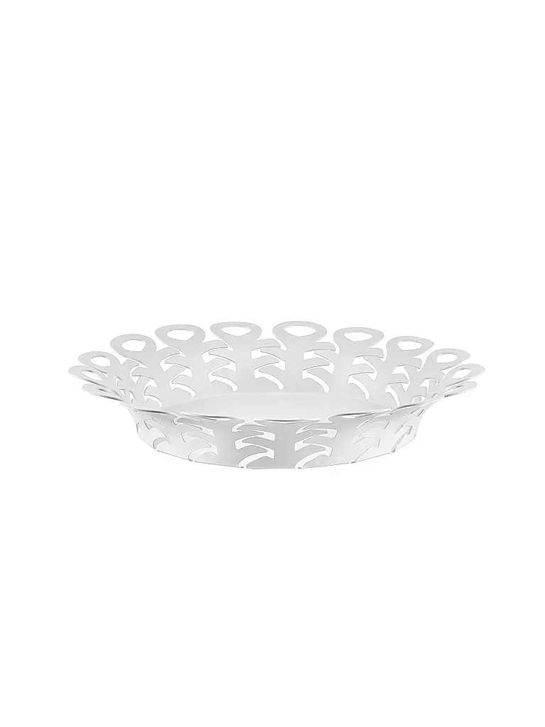 ALESSI | Korbschale VIMINI 27cm Edelstahl Epoxi. Blanc | Blanc
