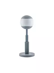 ALESSI | Lampe de table Aldo Rossi Alu Noir Verre | Gris clair
