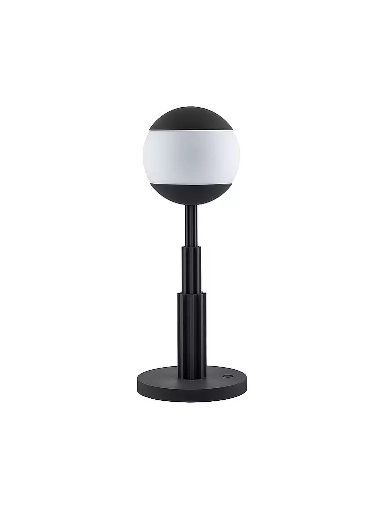 ALESSI | Lampe de table Aldo Rossi Alu Noir Verre | schwarz