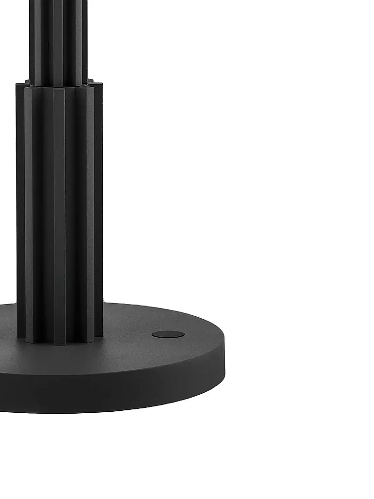 ALESSI | Lampe de table Aldo Rossi Alu Noir Verre | schwarz