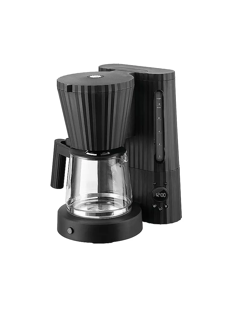 ALESSI | Machine à café filtre Plissé 1,5l Noir | schwarz
