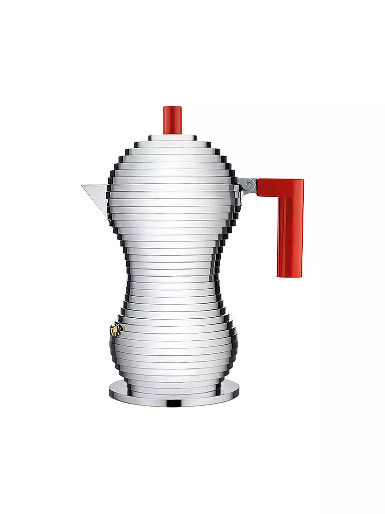 ALESSI | Machine à expresso "Pulcina" 3 tasses | Argent