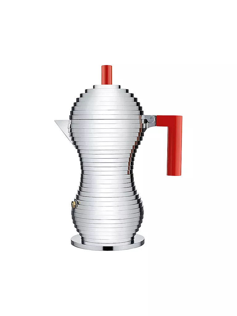 ALESSI | Machine à expresso "Pulcina" 6 tasses | Argent
