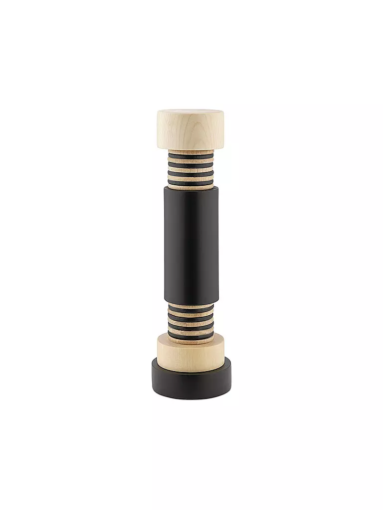 ALESSI | Moulin à sel/poivre 25cm Noir/Naturel | Noir