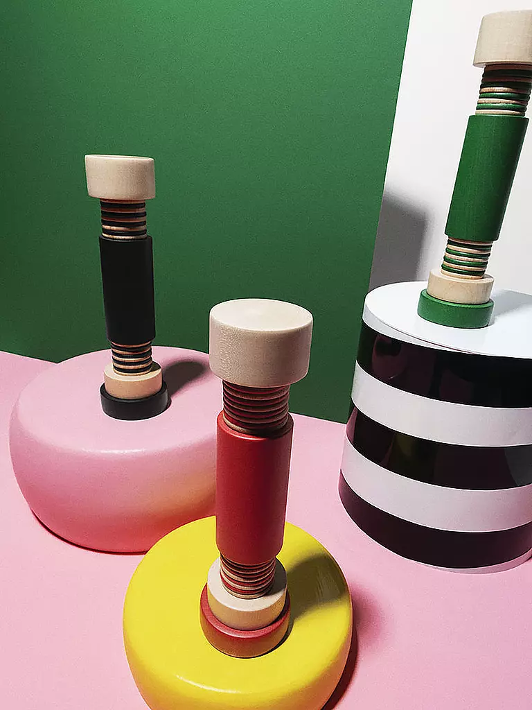 ALESSI | Moulin à sel/poivre 25cm Noir/Naturel | Noir