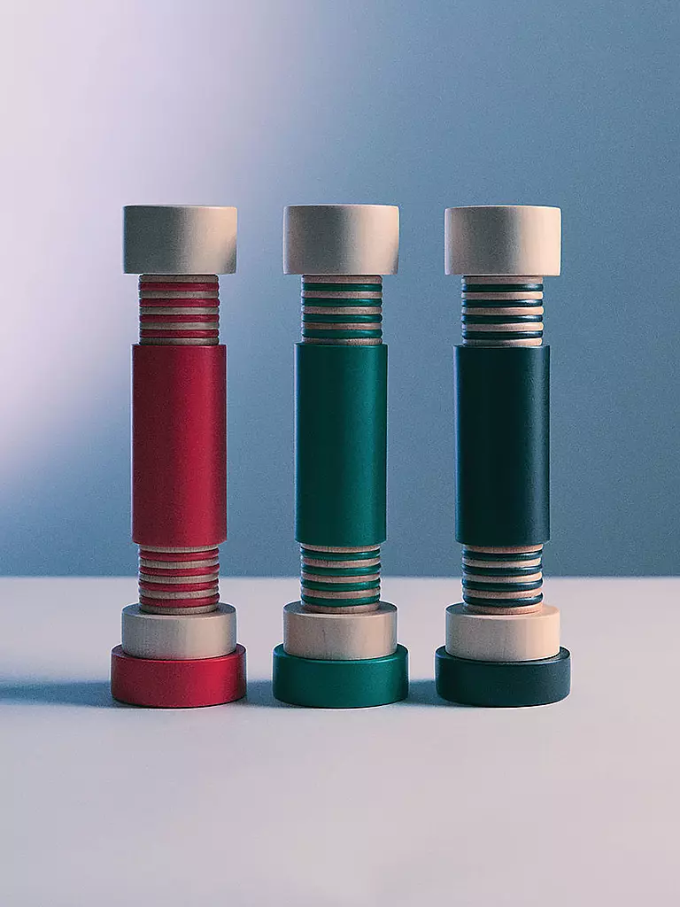 ALESSI | Moulin à sel/poivre 25cm Noir/Naturel | Noir