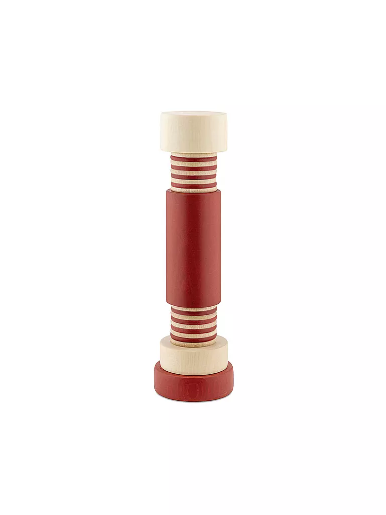 ALESSI | Moulin à sel/poivre 25cm Rouge/Naturel | Rouge