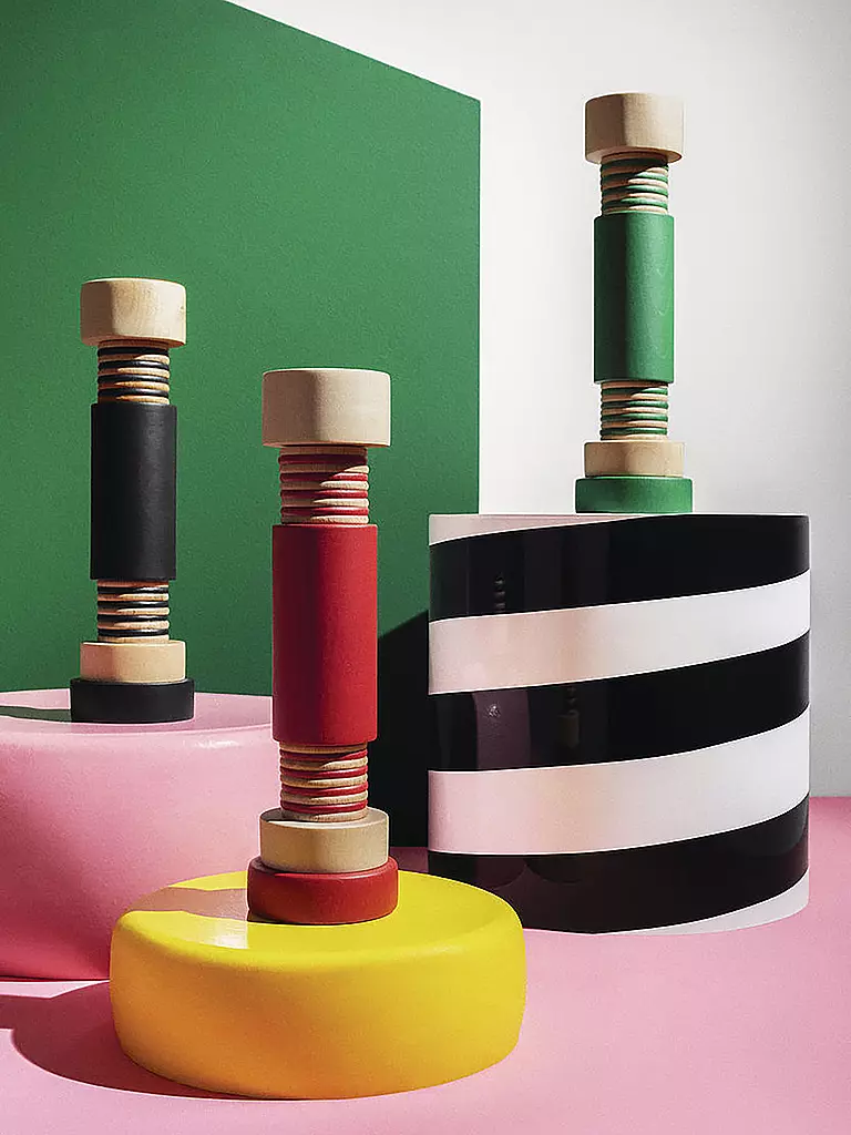 ALESSI | Moulin à sel/poivre 25cm Vert/Naturel | Vert