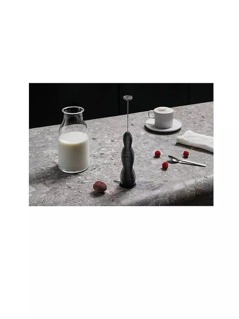 ALESSI | Mousseur à lait Pulcina Noir | 