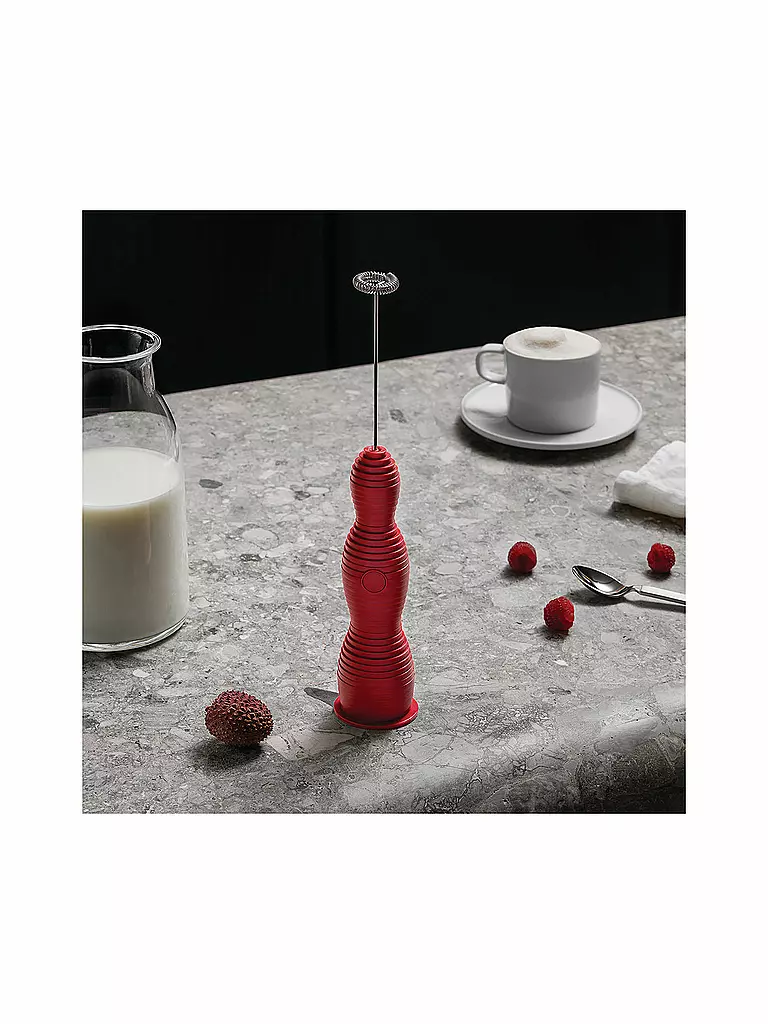 ALESSI | Mousseur à lait Pulcina Rouge | 