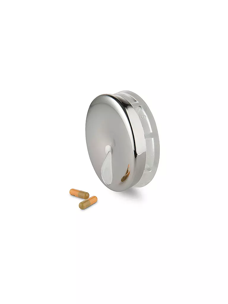 ALESSI | Pilulier YoYo en acier inoxydable | Argent