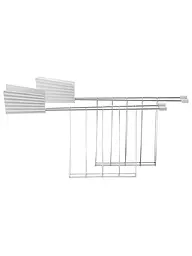 ALESSI | Pince à sandwich Plissé 2 pièces noir MDL08 RACK B | Blanc
