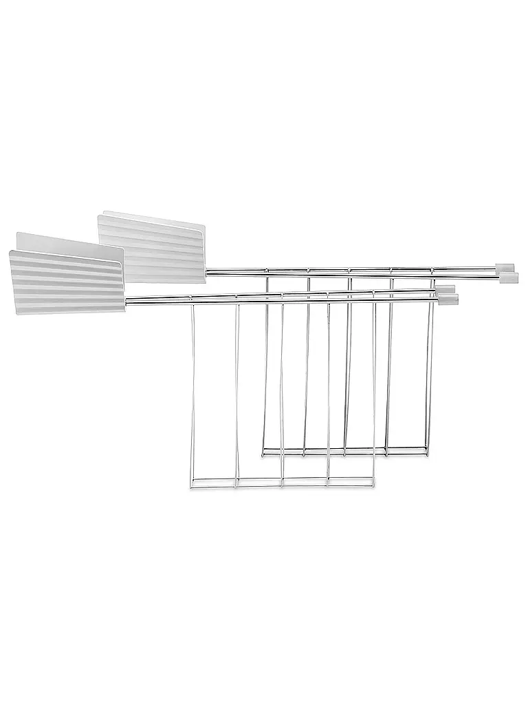 ALESSI | Pince à sandwich Plissé 2 pièces blanc MDL08RACKW | weiss