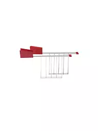 ALESSI | Pince à sandwich Plissé 2 pièces noir MDL08 RACK B | Rouge