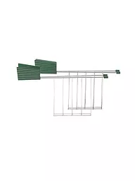 ALESSI | Pince à sandwich Plissé 2 pièces noir MDL08 RACK B | Vert foncé