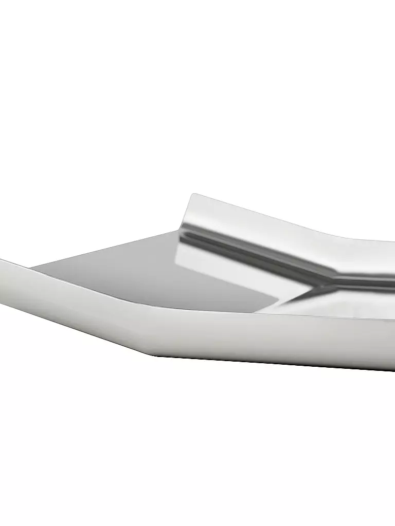ALESSI | Plateau carré ARRAN en acier inoxydable | Argent